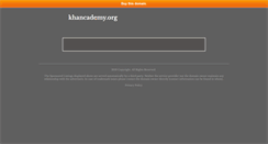 Desktop Screenshot of khancademy.org